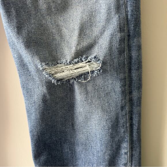 Hudson Nico Straight Jeans Blue Classic Denim distressed cotton blend stretch 27 - Picture 6 of 13